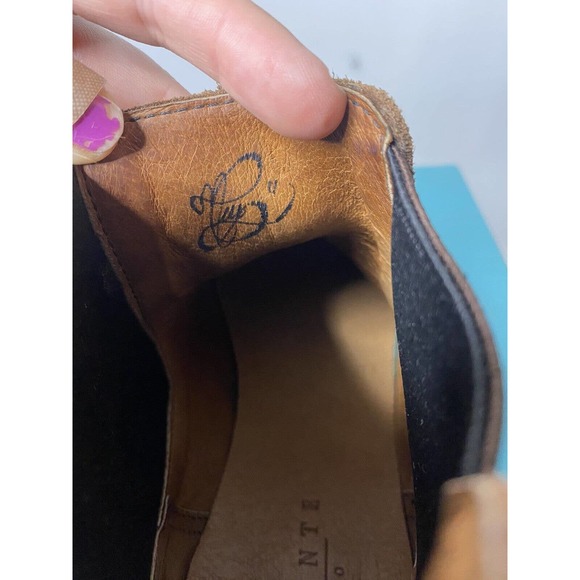 Adelante Chelsea Boots Brown Leather Slip On Ankle Low Women's 11 - Picture 9 of 13